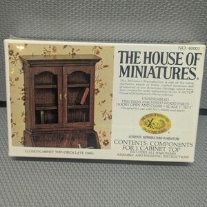 VTG X-ACTO House of Miniatures Closed Cabinet Wooden Dollhouse Furniture Kit NIB